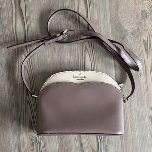 Kate Spade Mauve and Cream Crossbody Bag